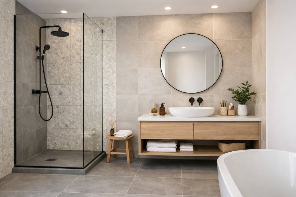 Carrelage salle de bain : comment choisir le format, la couleur et la pose pour une pièce durable et facile à entretenir