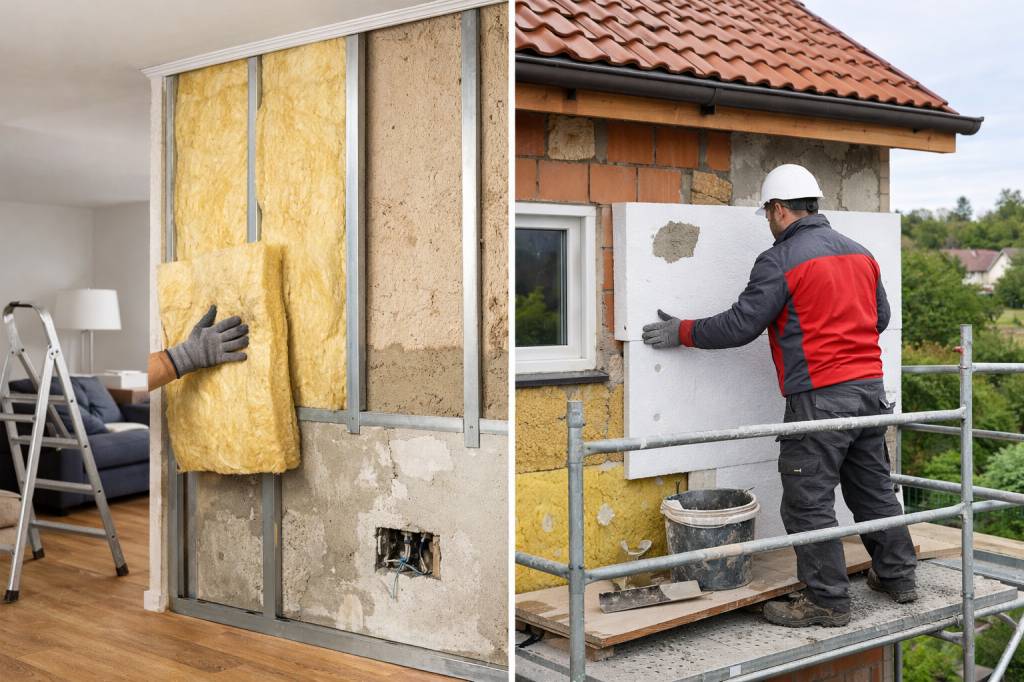 Isolation des murs par l’intérieur ou par l’extérieur : que choisir pour sa maison selon son budget et son projet